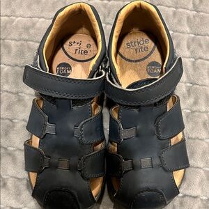 Stride Rite Navy Kids Sandals